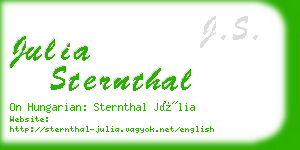 julia sternthal business card